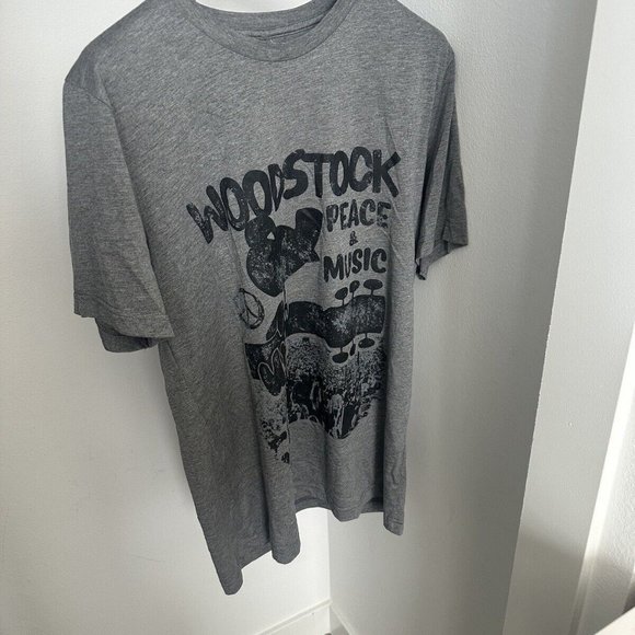 PHILCOS ENTERPRISER woodstock mens Large T shirt Grey WSK1180XX - Picture 1 of 8